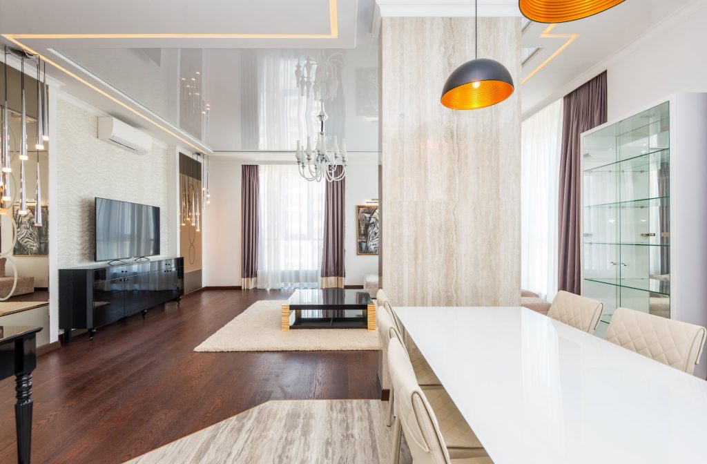 lamps over table